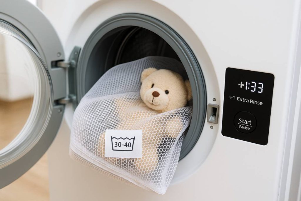 Knuffels, stoffen boekjes en zachte speeltjes