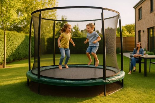 Trampoline veiligheidsnet uitleg: veilig spelen in de tuin