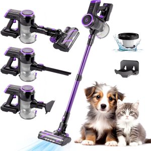 AG Steelstofzuiger Draadloos Deep Purple test: dierenharen, accu