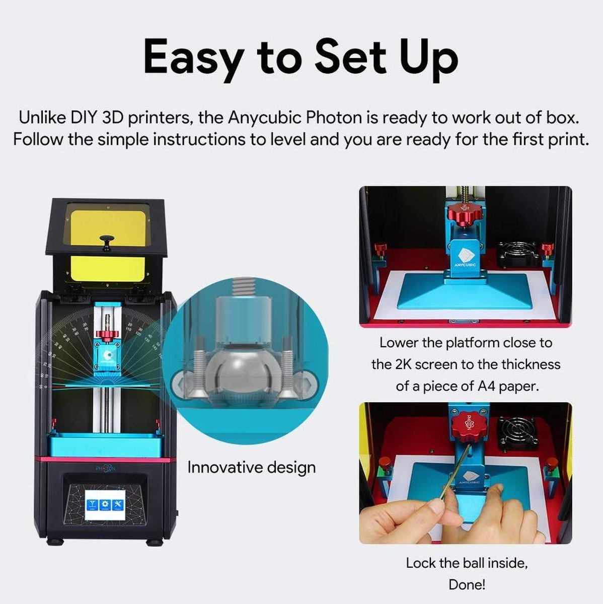 Anycubic 3D Photon - SLA/DLP UV resin 3D-Printer test: miniaturen
