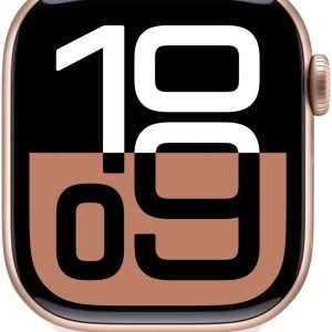 Apple Watch Series 10 - Wifi - 42mm - Rose Gouden Aluminium Case met Light Blush Sportbandje - S/M review: smartwatch voor nauwkeurige fitness tracking