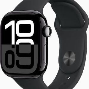 Apple Watch Series 10 - Wifi - 42mm - Zwarte Aluminium Case met Zwart Sportbandje - M/L review: nauwkeurige hartslagmeting smartwatch