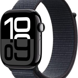 Apple Watch Series 10 - Wifi - 46mm - Zwarte Aluminium Case met Ink Geweven Sportbandje review: helder scherm, smartwatch