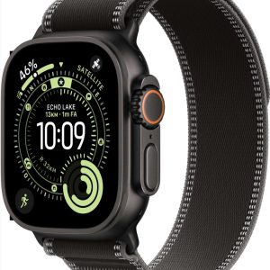 Apple Watch Ultra 3 - Wifi + 5G - 49mm - Black Titanium Case with Black/Charcoal Trail Loop - M/L review: nauwkeurige gps voor trailruns
