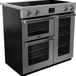Belling Cookcentre 90 cm Induktion Range-fornuis Zone van inductiekookplaat Roestvrijstaal A review: snelle opwarming, inductiefornuis