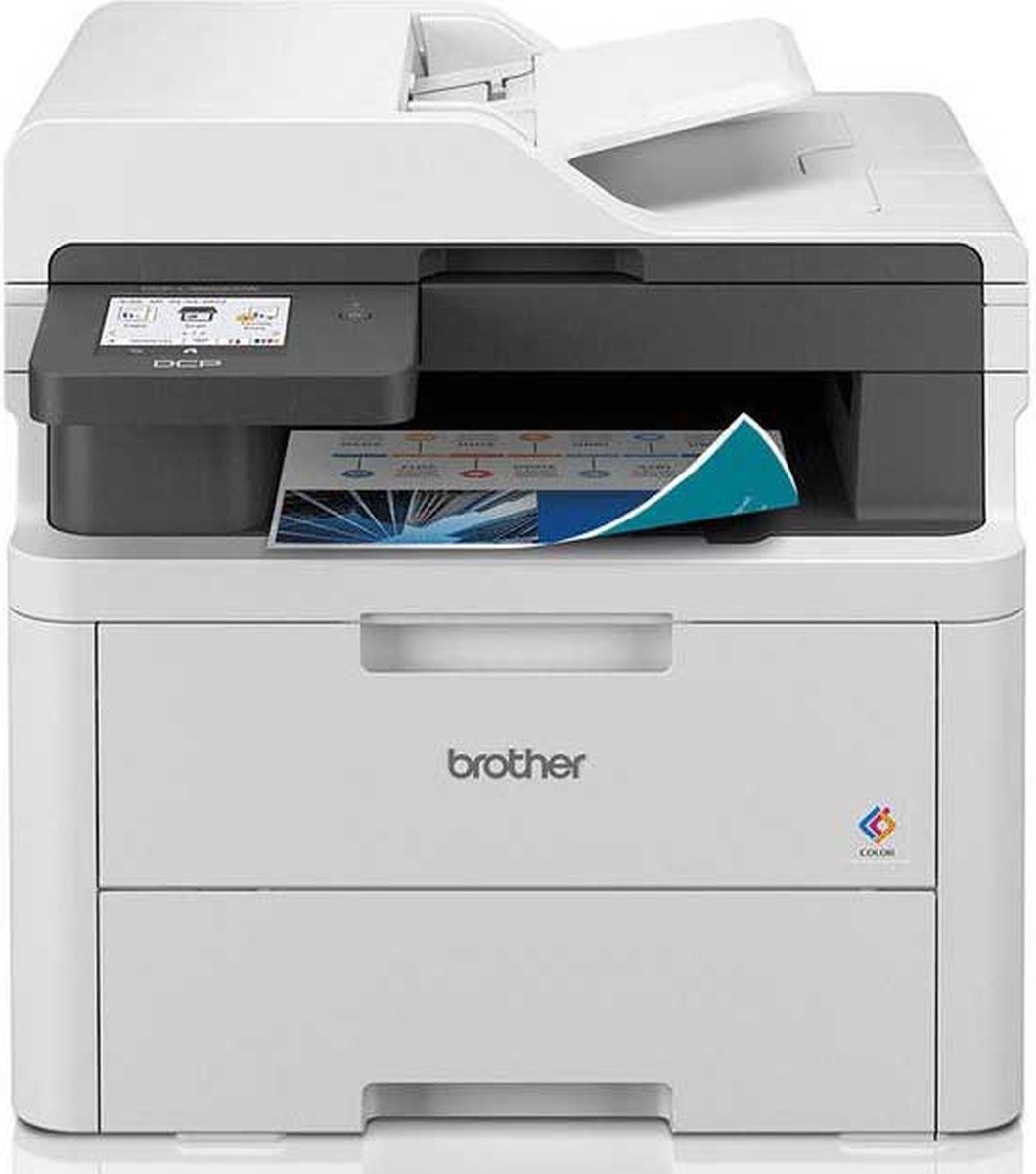 Brother Dcpl3560cdw - All-in-One Kleuren LED Printer - Wit test wifi