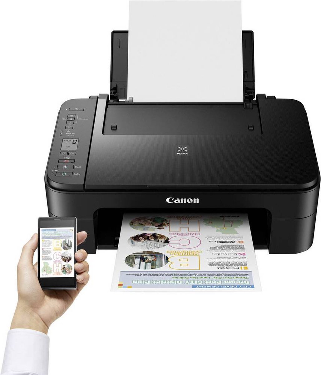 Canon PIXMA TS3350 - All-in-One Inkjetprinter - Zwart test: wifi