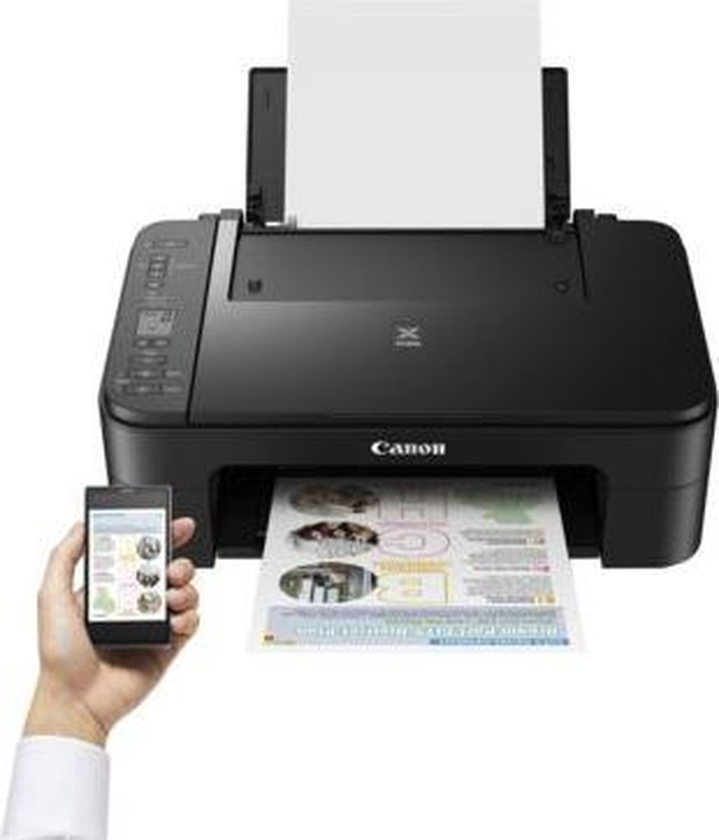 Canon PIXMA TS3355 - All-in-One Inkjetprinter - Zwart test wifi