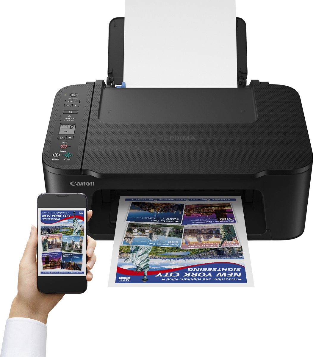 Canon PIXMA TS3750i - All-In-One Inkjetprinter - Zwart test wifi