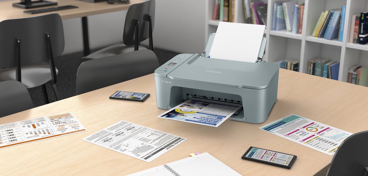 Canon PIXMA TS3752i - All-In-One Inkjetprinter - Blauw test: wifi