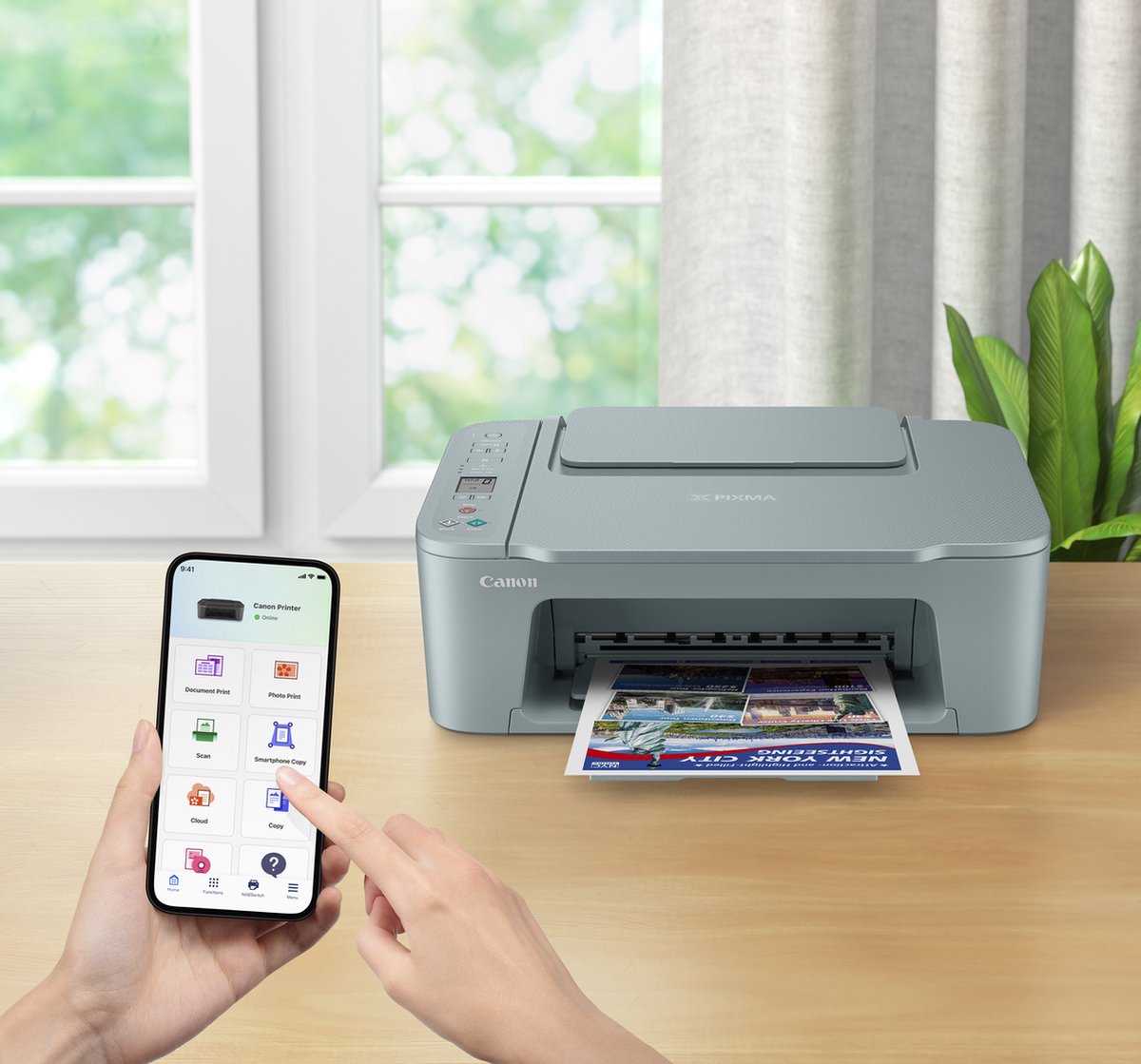 Canon PIXMA TS3752i - All-In-One Inkjetprinter - Blauw test: wifi