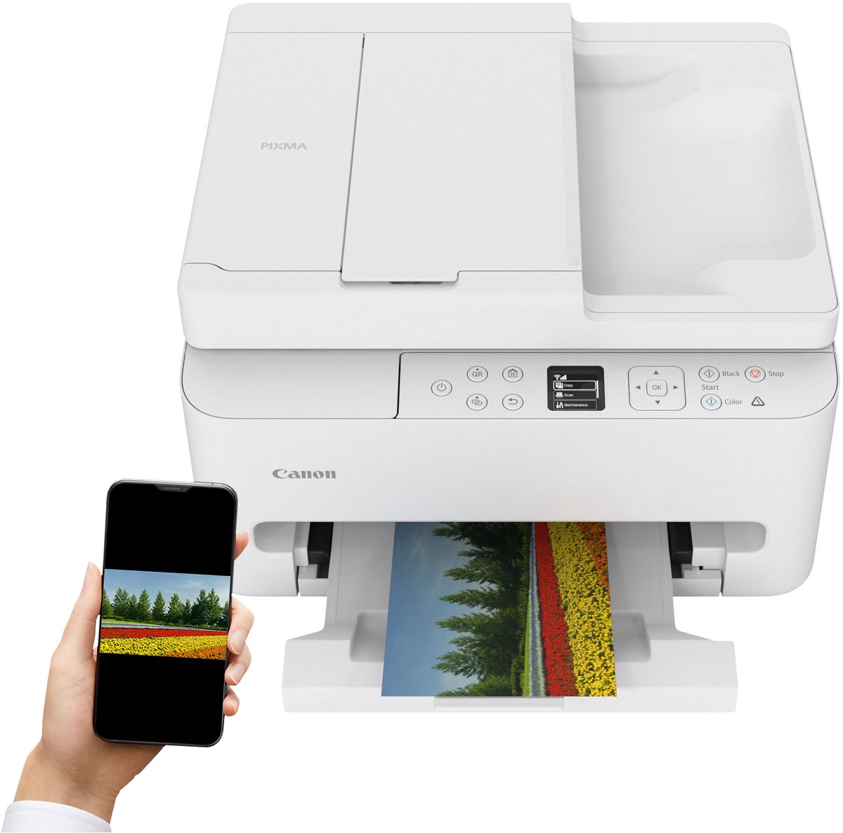 Canon PIXMA TS7550i - All-in-One Inkjetprinter - Wit test wifi