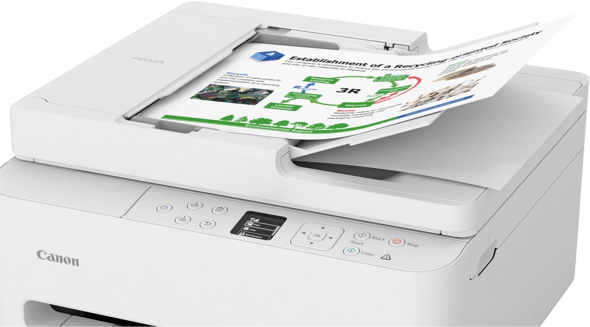 Canon PIXMA TS7550i - All-in-One Inkjetprinter - Wit test wifi