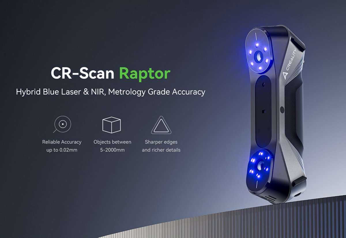 Creality Raptor 3D scanner review: 0,02 mm precisie voor CAD