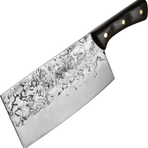 Dastium Home - Hakmes Chinese Stijl - Hakbijl Met Hamerpatroon - Keukenmes Van RVS - Vleesmes - Ergonomisch Wenge Houten Handvat - Keukenbijl review: makkelijk vlees snijden,...