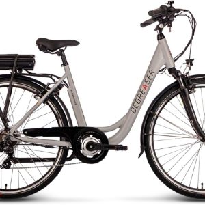 Degreaser dames ebike 50 cm 10.4 Ah 7sp zilver test accuduur