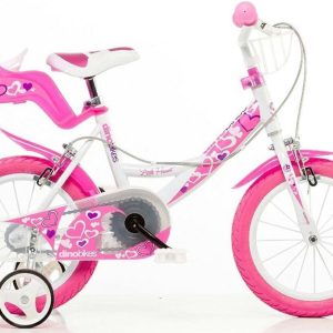 Dino Bikes Little Heart fiets 16 inch met handremmen test veilig