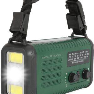 Draagbare Noodradio Solar Opwindbaar en Batterij test noodstroom