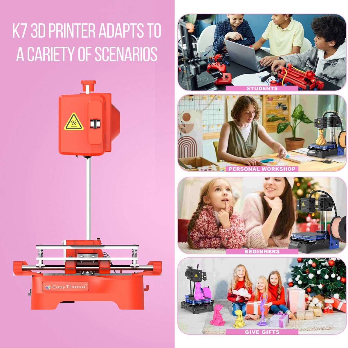 Easythreed K7 Desktop Mini 3D-Printer review: budget instapmodel