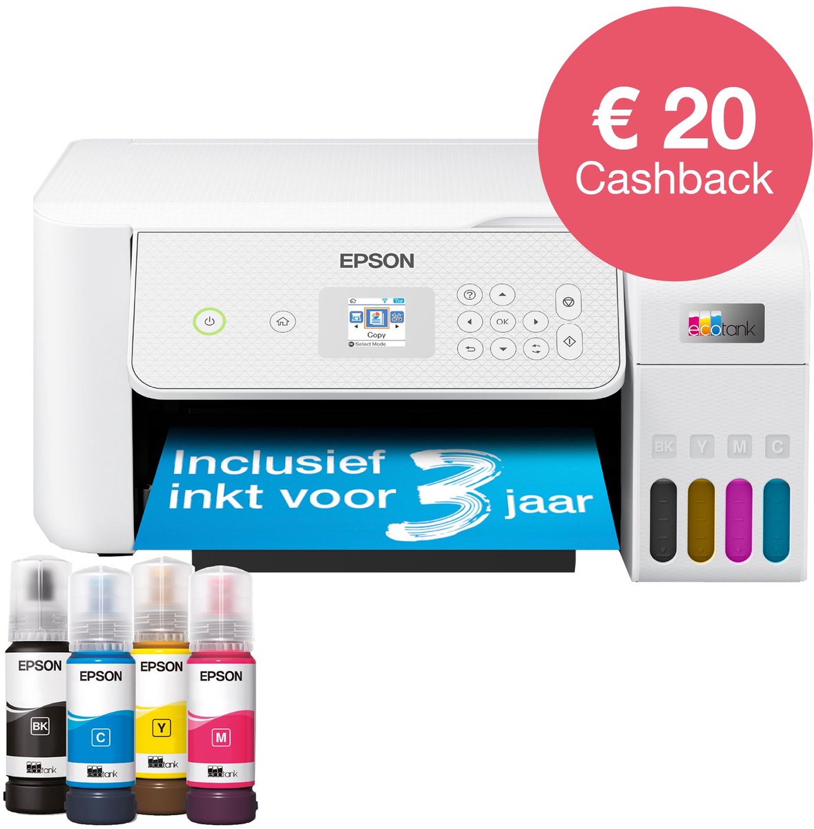 Epson EcoTank ET-2876 review: tot 3 jaar inkt, inkttank printer