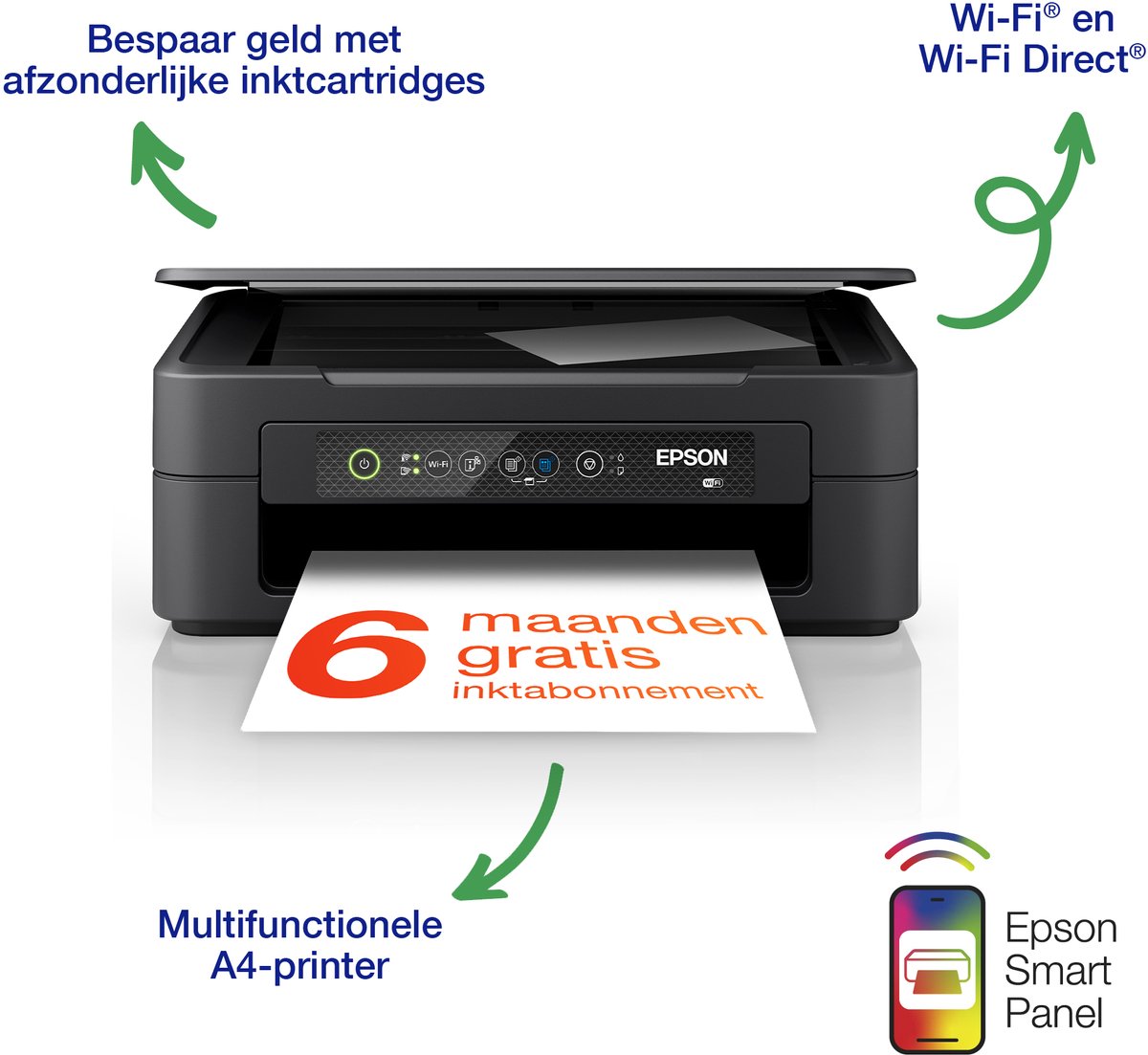 Epson Expression Home XP-2200 - All-In-One Printer - Geschikt voor ReadyPrint test: lage printkosten, inkjet printer voor thuisgebruik