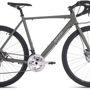 Gravelbike racefiets 28'' G3006 grijs RH 56 cm Adore test: grip