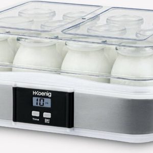 H. Koenig ELY120 - Yoghurtmaker - 12 potjes test grote capaciteit