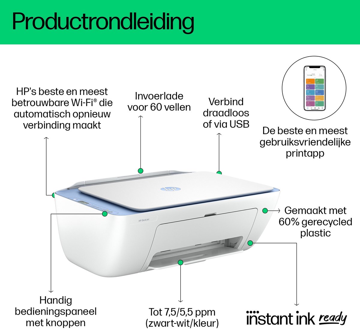 HP DeskJet 2822e review: Instant Ink besparing voor thuis
