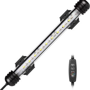 JeiibrZui LED Aquariumlamp test met automatische timer, 20-40 cm