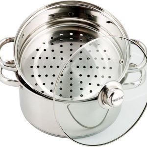 Kinghoff 3315 stoompan - Ø18 cm - rvs - alle warmtebronnen test