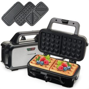 KitchenBrothers 3-in-1 Wafelijzer test: snelle tosti's, non-stick
