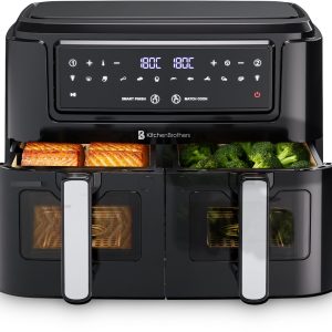 KitchenBrothers Dubbele Airfryer review: koken voor 4, dual zone