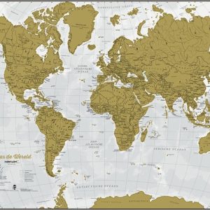 Kras de Wereld® - Nederlandse uitvoering met luxe afwerking - Maps International review: wanddecoratie voor reisplanning