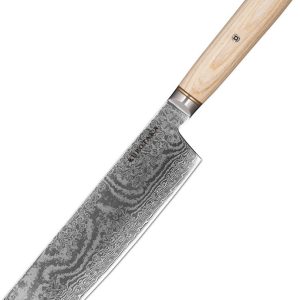 Kurotaka 7 inch Nakiri Japans Keukenmes – Damascus met Luxe Geschenkdoos - Koksmes - Hakmes review: vlijmscherp snijden, damaststaal