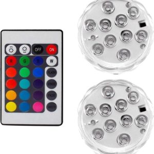 LED Lampenset - Rgb Led - Batterij - Onderwaterfunctionaliteit test