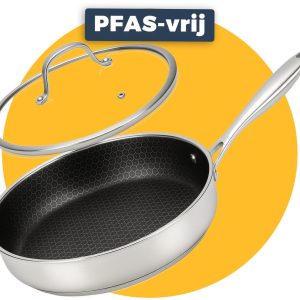 Pasper Hapjespan Ø 28 cm met deksel review PFAS-vrij op inductie