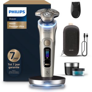 Philips Shaver i9000 Prestige Ultra Elektrisch Scheerapparaat Voor Mannen - Met Quick Clean Pod & Precisietrimmer - Goud - XP9403/31 review: ultraglad scheren, nat en droog