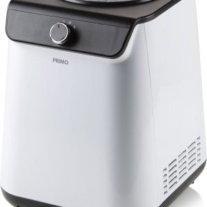 PRIMO PR401IM IJsmachine - IJsmaker - Zelf Vriezend - Met Compressor - 1,2L - Wit/Zwart test: zonder voorvriezen, beste ijsmachine