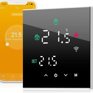 Review Thermostaat voor cv - Draadloos met Wifi - Met App - Zwart