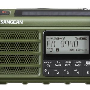 Sangean MMR-99 Forest Green FM/AM noodradio test met powerbank
