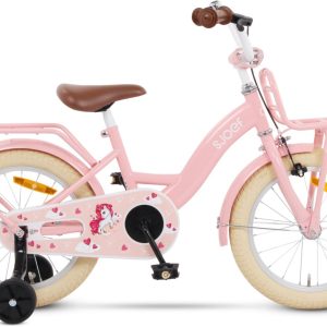 SJOEF Classic Meisjesfiets 16 inch test voor 4-6 jaar, veiligheid