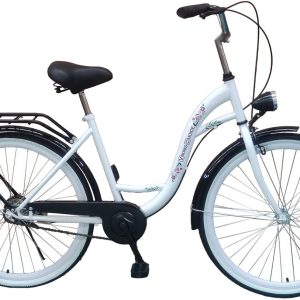 Viking Choice - Meisjesfiets – stadsfiets – 26 inch – wit, zwart test: comfort