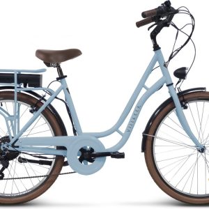 Villette Vintage retro elektrische fiets blauw review: accuduur