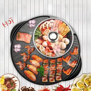 WizBay Premium Select® 2 in 1 Shabu HotPot test met 1200W grill