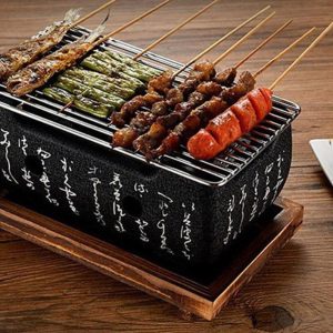 WizBay Premium Select Hibachi Shichirin review: camping houtskool