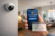 Beveiligingscamera firmware updates frequentie: checklist