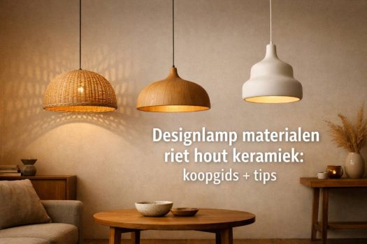 Designlamp materialen riet hout keramiek: koopgids + tips