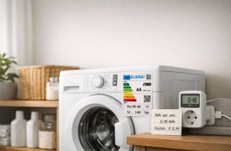 Energieverbruik moderne wasmachine: kWh per was + kosten