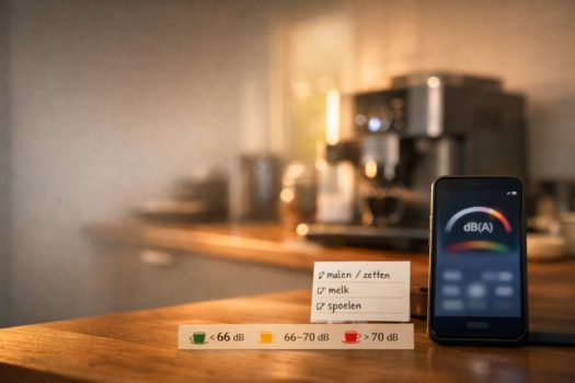 Geluidsniveau volautomatische koffiemachine: stille dB-gids