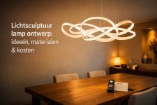 Lichtsculptuur lamp ontwerp: ideeën, materialen & kosten
